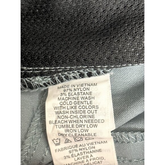Prana Womens Gray Stretch Nylon Pants Size 12 With Belt Loops & Button Pockets - Picture 4 of 8